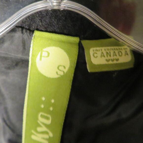 Soia & Kyo Wool Pea Coat Jacket Belted Women's Petite Small Black - Picture 9 of 15